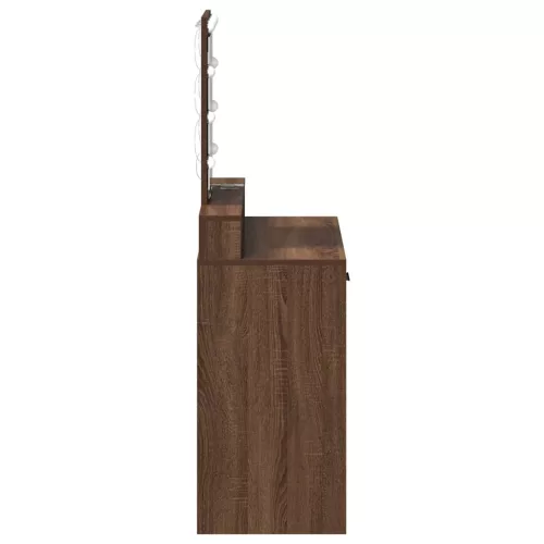 Öltözködőasztal fiókkal tükörrel Barna 79 x 41 x 140 cm Faanyag