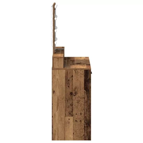 Öltözködőasztal fiókkal tükörrel Barna 79 x 41 x 140 cm Faanyag