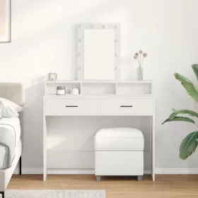   Öltözködőasztal fiókkal Fehér 100 x 41 x 140 cm Faanyag