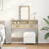 Öltözködőasztal fiókkal Barna 100 x 41 x 140 cm Faanyag