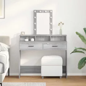   Öltözködőasztal fiókkal Szürke 100 x 41 x 140 cm Faanyag