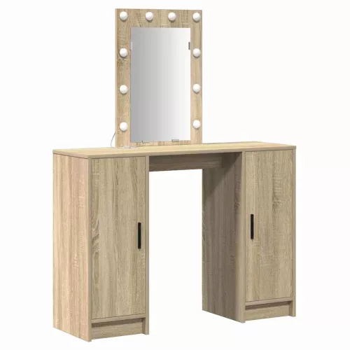 Öltözködőasztal tárolóval Barna 102 x 33 x 135 cm Faanyag