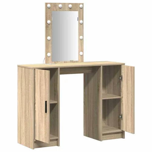 Öltözködőasztal tárolóval Barna 102 x 33 x 135 cm Faanyag