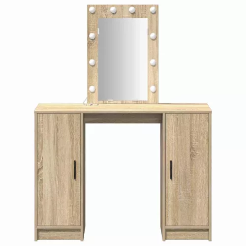 Öltözködőasztal tárolóval Barna 102 x 33 x 135 cm Faanyag