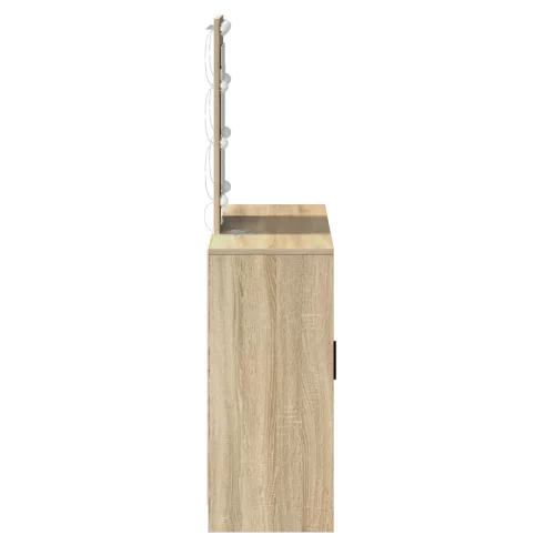 Öltözködőasztal tárolóval Barna 102 x 33 x 135 cm Faanyag