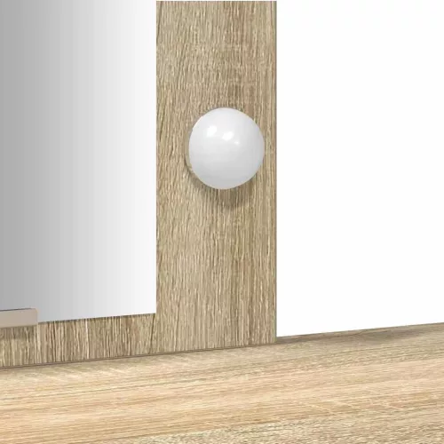 Öltözködőasztal tárolóval Barna 102 x 33 x 135 cm Faanyag