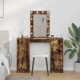   Öltözködőasztal tárolóval Barna 102 x 33 x 135 cm Faanyag