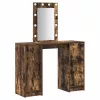 Öltözködőasztal tárolóval Barna 102 x 33 x 135 cm Faanyag