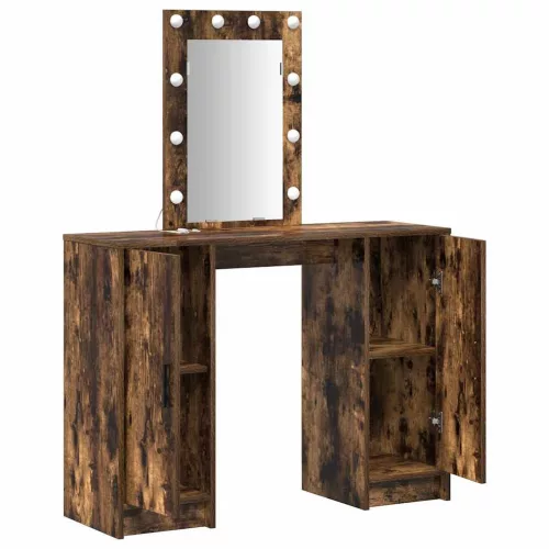 Öltözködőasztal tárolóval Barna 102 x 33 x 135 cm Faanyag