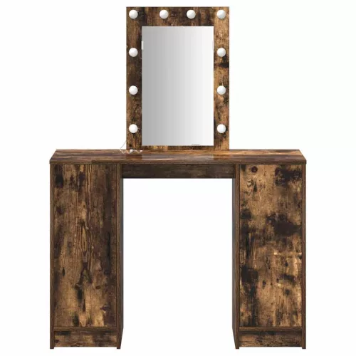 Öltözködőasztal tárolóval Barna 102 x 33 x 135 cm Faanyag