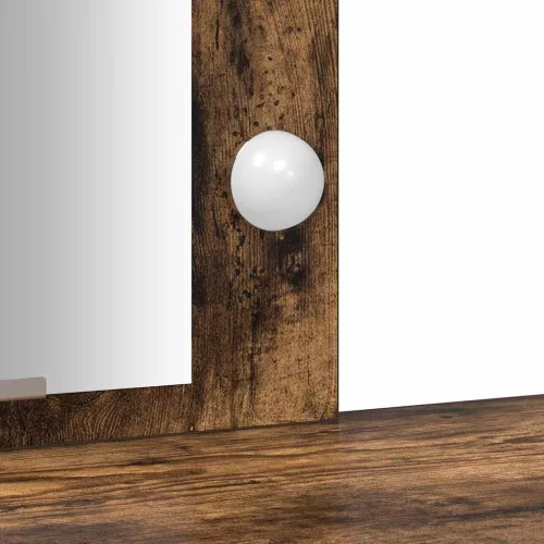 Öltözködőasztal tárolóval Barna 102 x 33 x 135 cm Faanyag