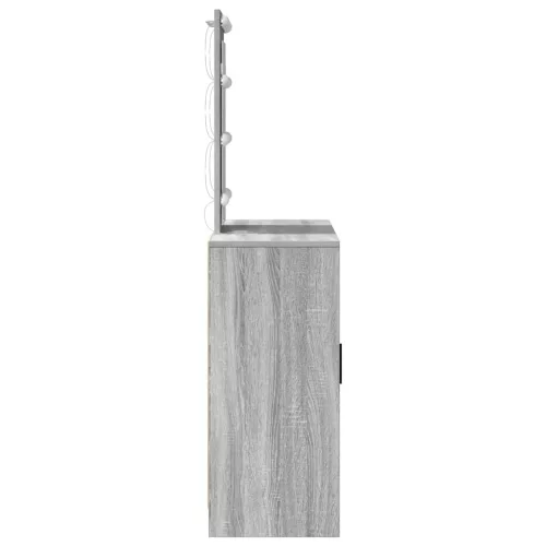 Öltözködőasztal tárolóval Szürke 102 x 33 x 135 cm Faanyag