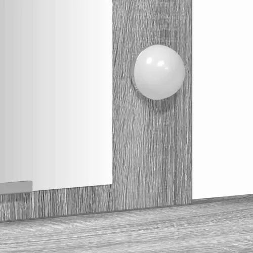 Öltözködőasztal tárolóval Szürke 102 x 33 x 135 cm Faanyag