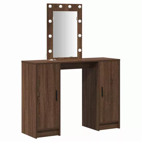 Öltözködőasztal tárolóval Barna 102 x 33 x 135 cm Faanyag