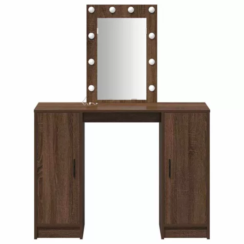 Öltözködőasztal tárolóval Barna 102 x 33 x 135 cm Faanyag