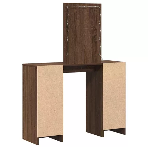 Öltözködőasztal tárolóval Barna 102 x 33 x 135 cm Faanyag