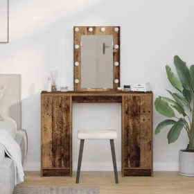   Öltözködőasztal tárolóval Barna 102 x 33 x 135 cm Faanyag