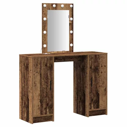 Öltözködőasztal tárolóval Barna 102 x 33 x 135 cm Faanyag