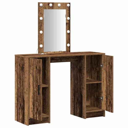 Öltözködőasztal tárolóval Barna 102 x 33 x 135 cm Faanyag