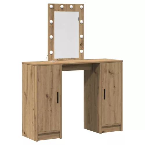 Öltözködőasztal tárolóval Barna 102 x 33 x 135 cm Faanyag