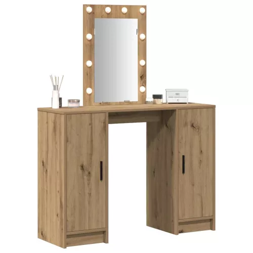 Öltözködőasztal tárolóval Barna 102 x 33 x 135 cm Faanyag