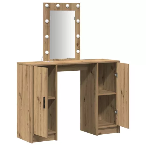 Öltözködőasztal tárolóval Barna 102 x 33 x 135 cm Faanyag