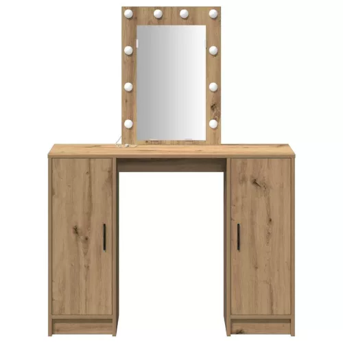 Öltözködőasztal tárolóval Barna 102 x 33 x 135 cm Faanyag