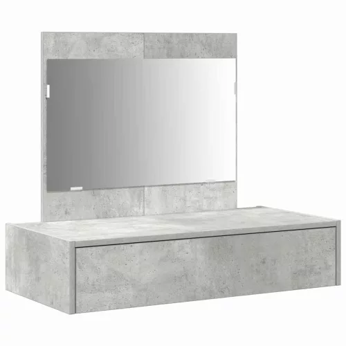 Öltözködőasztal fiókkal tükörrel Szürke 83 x 40 x 70 cm Faanyag