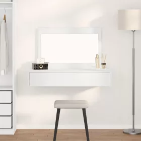   Öltözködőasztal fiókkal tükörrel Fehér 100 x 40 x 70 cm Faanyag