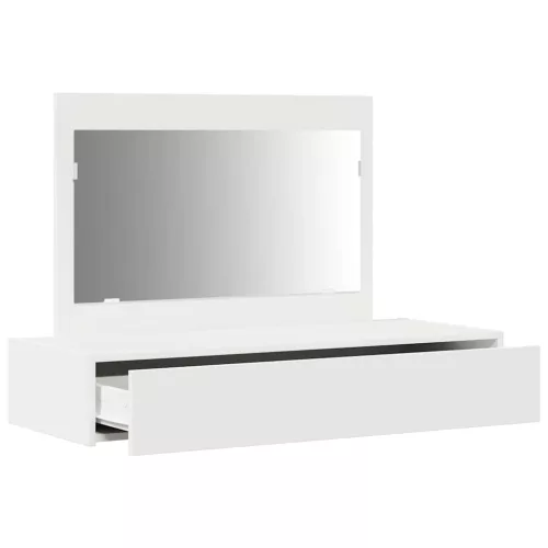 Öltözködőasztal fiókkal tükörrel Fehér 100 x 40 x 70 cm Faanyag
