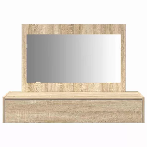 Öltözködőasztal fiókkal tükörrel Barna 100 x 40 x 70 cm Faanyag