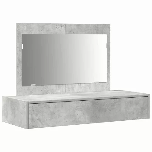 Öltözködőasztal fiókkal Szürke 100 x 40 x 70 cm Faanyag