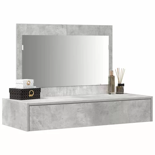 Öltözködőasztal fiókkal Szürke 100 x 40 x 70 cm Faanyag