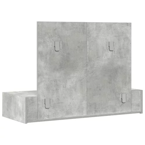 Öltözködőasztal fiókkal Szürke 100 x 40 x 70 cm Faanyag