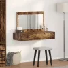 Öltözködőasztal fiókkal tükörrel Barna 100 x 40 x 70 cm Faanyag