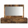 Öltözködőasztal fiókkal tükörrel Barna 100 x 40 x 70 cm Faanyag