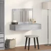 Öltözködőasztal fiókkal Szürke 100 x 40 x 70 cm Faanyag