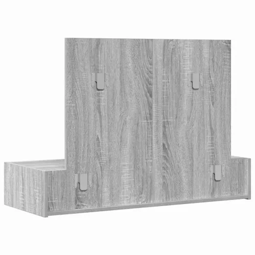 Öltözködőasztal fiókkal Szürke 100 x 40 x 70 cm Faanyag