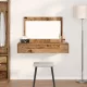 Öltözködőasztal fiókkal tükörrel Barna 100 x 40 x 70 cm Faanyag
