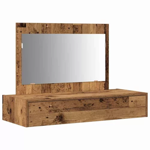 Öltözködőasztal fiókkal tükörrel Barna 100 x 40 x 70 cm Faanyag