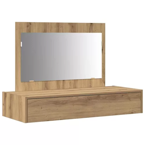 Öltözködőasztal fiókkal tükörrel Barna 100 x 40 x 70 cm Faanyag