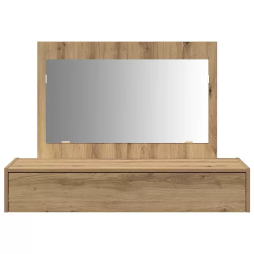 Öltözködőasztal fiókkal tükörrel Barna 100 x 40 x 70 cm Faanyag