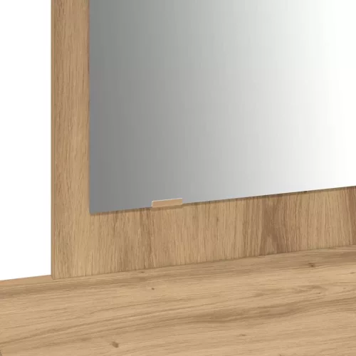 Öltözködőasztal fiókkal tükörrel Barna 100 x 40 x 70 cm Faanyag