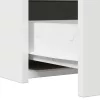 Öltözködőasztal LED -es lámpákkal Fehér 60 x 40 x 70 cm Faanyag