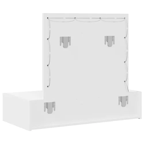 Öltözködőasztal LED -es lámpákkal Fehér 83 x 40 x 70 cm Faanyag