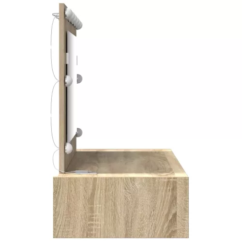 Öltözködőasztal fiókkal tükörrel Barna 100 x 40 x 70 cm Faanyag