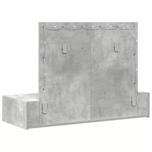Öltözködőasztal fiókkal Szürke 100 x 40 x 70 cm Faanyag