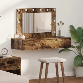   Öltözködőasztal fiókkal tükörrel Barna 100 x 40 x 70 cm Faanyag