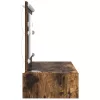 Öltözködőasztal fiókkal tükörrel Barna 100 x 40 x 70 cm Faanyag