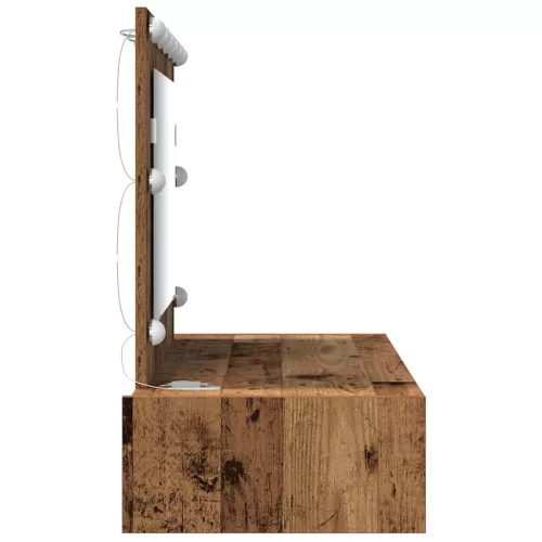 Öltözködőasztal fiókkal tükörrel Barna 100 x 40 x 70 cm Faanyag